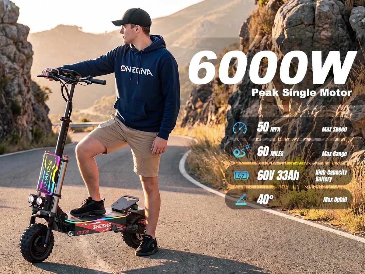 ONECNA NEW GT8PRO Adult Electr - đánh giá và giá 60V 5600W Dual Motor Electric Scooter