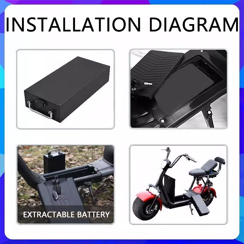 New 60V 30Ah 40Ah 10Ah Electri - đánh giá và giá 60V 30Ah Electric Scooter Battery
